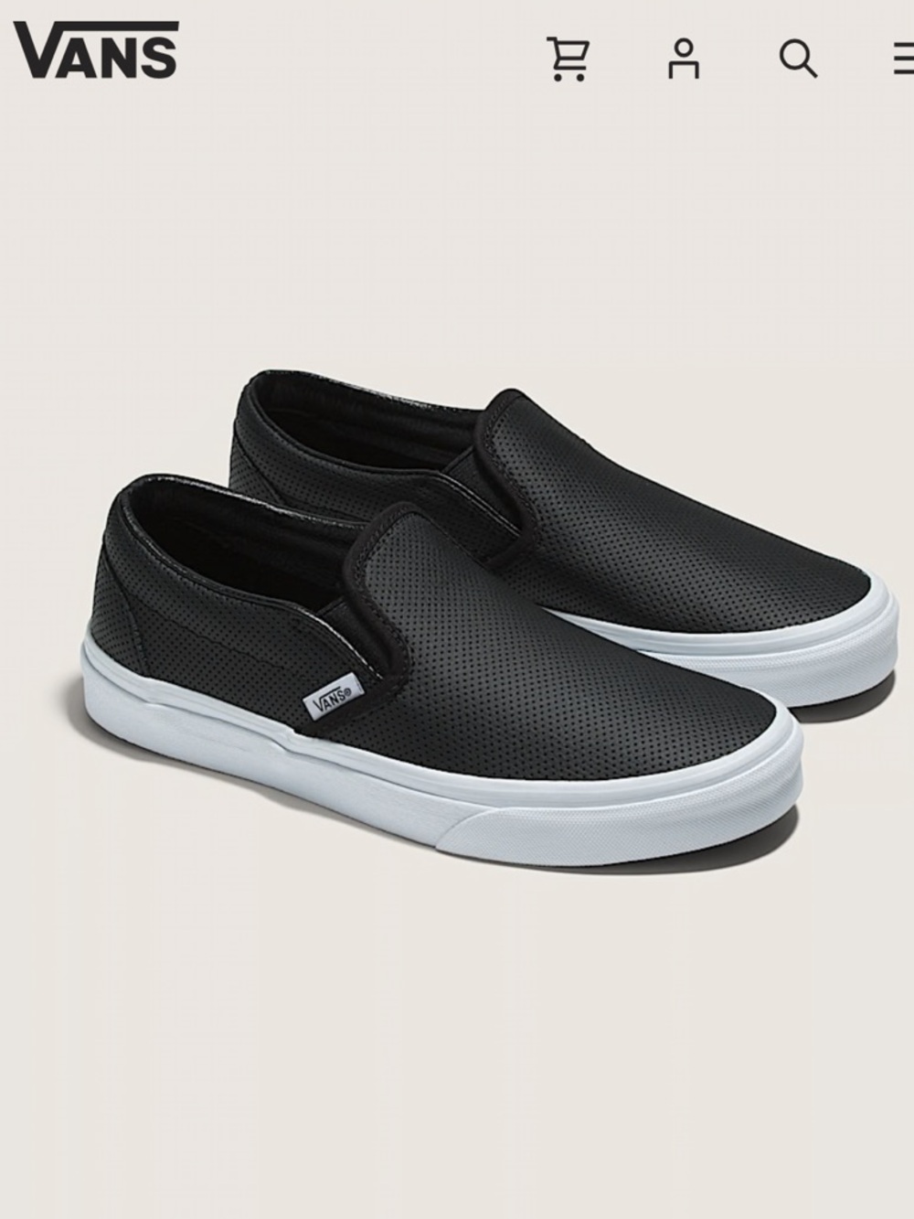 Vans Classic Slip-On Shoe
Lifestyle, Classic Icon, Perforated Leather